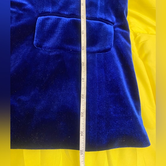 EUC! Jules & Leopold Royal Blue Velvet Blazer - Picture 2 of 3